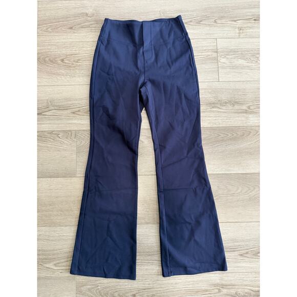 Halara Flex High Waisted Pull On Pocket Flare Casual Work Pants Blue Petite XS - Picture 2 of 7
